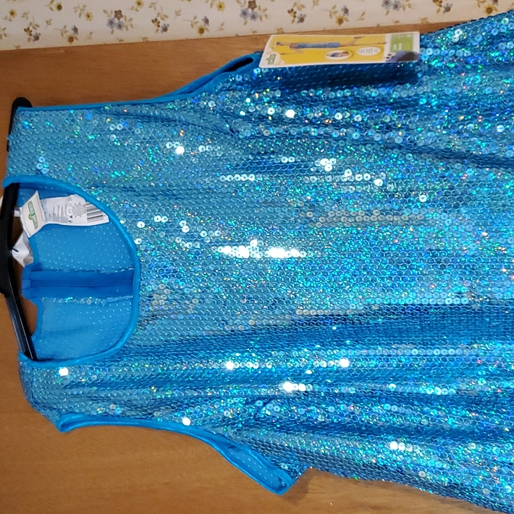 Womens Sequin "Cookie Monster" Costume - Picture 3 of 7